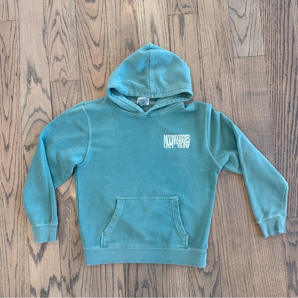 Moondoggies Beach Club Unisex Kids Basic Groove Pigment Dyed Hoodie Size M 8-10 - Picture 3 of 11